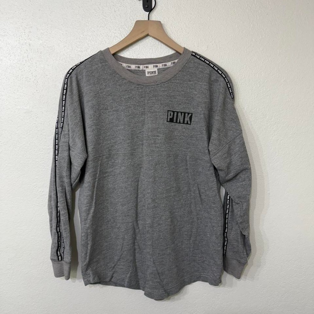 Grey Victoria's Secret PINK long sleeve sweatshirt‎